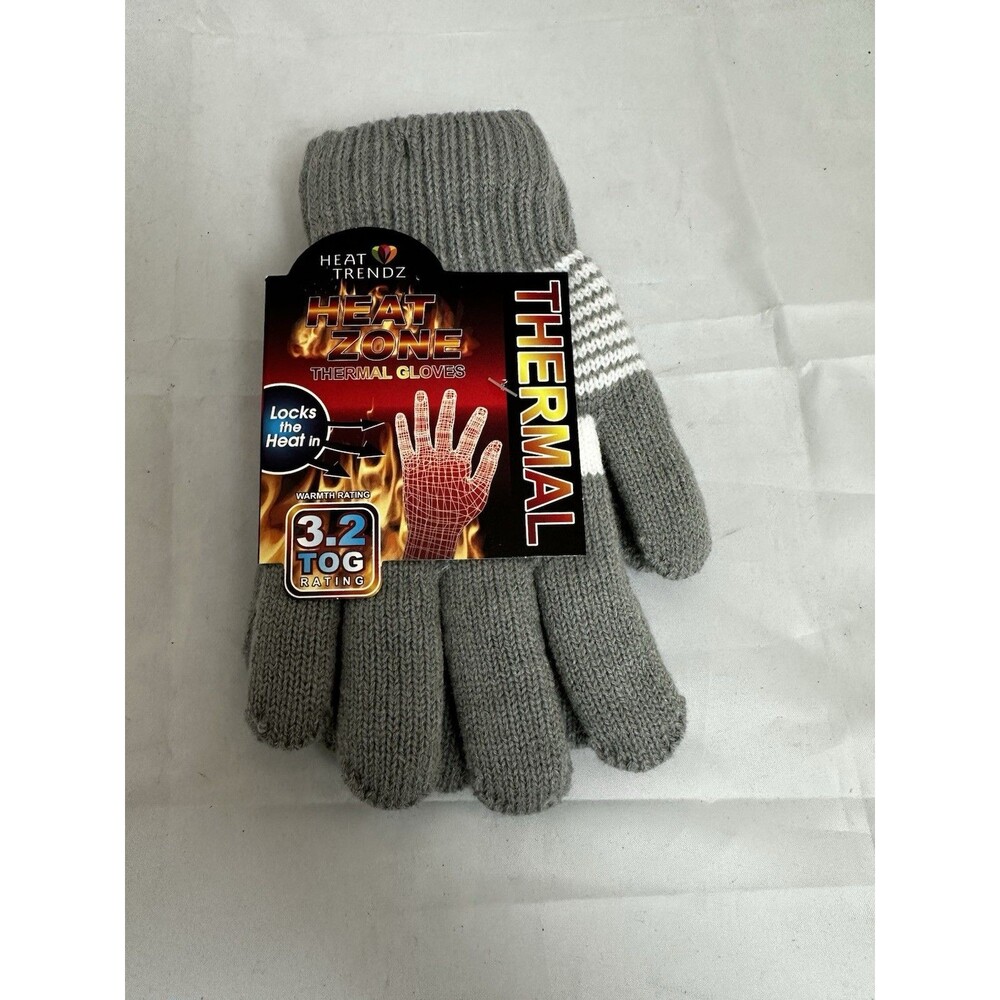 Heat Trendz Heat Zone 3.2 TOG Pink Silver Thermal Gloves One Size Fits Most NWT